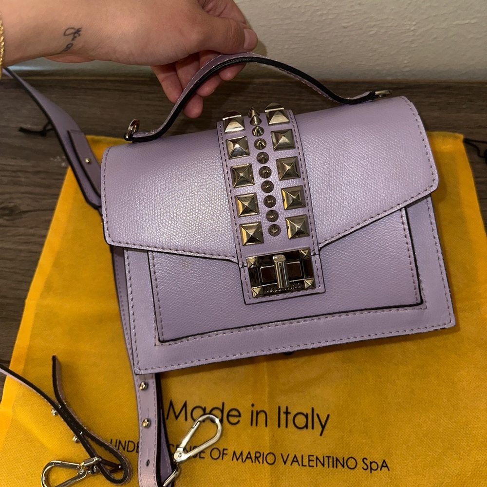 Valentino purple studded purse